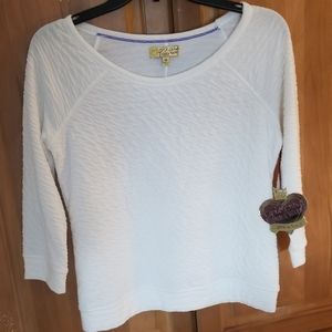 Vera Wang White Shirt NWT Size M